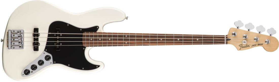 Deluxe Active Jazz Bass, Pau Ferro Fingerboard - Olympic White