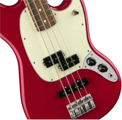 Fender Mustang Bass PJ, Pau Ferro Fingerboard - Torino Red | Long