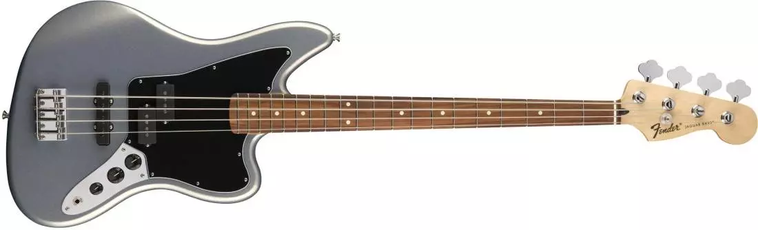Standard Jaguar Bass, Pau Ferro Fingerboard - Ghost Silver