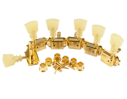 Kluson - 3+3 Locking Double Ring Gold Tuners