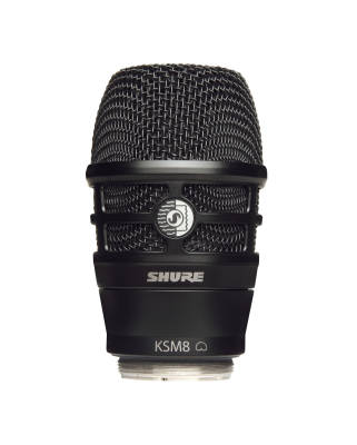 Shure - KSM8 Wireless Capsule for Shure Transmitters - Black