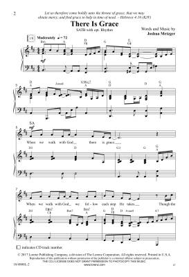 There Is Grace - Metzger - SATB