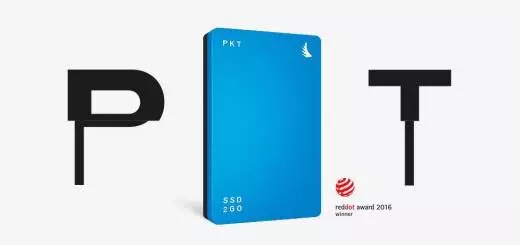 SSD2go PKT SSD Drive, 256GB - Blue