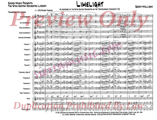 Limelight - Mulligan - Jazz Ensemble - Gr. Medium-Advanced