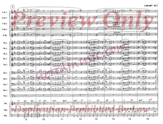 Limelight - Mulligan - Jazz Ensemble - Gr. Medium-Advanced
