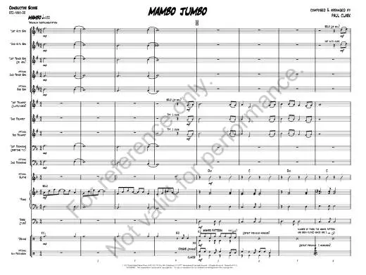 Mambo Jumbo - Clark - Jazz Ensemble - Gr. 1.5