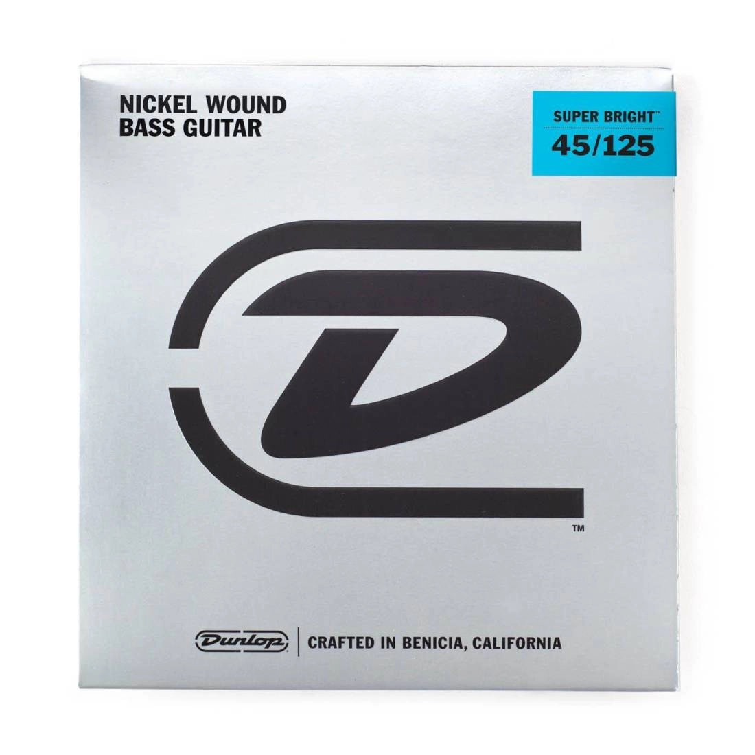 Electric Bass Guitar Strings - Super Bright Nickel Wound - Medium - 5-String Set