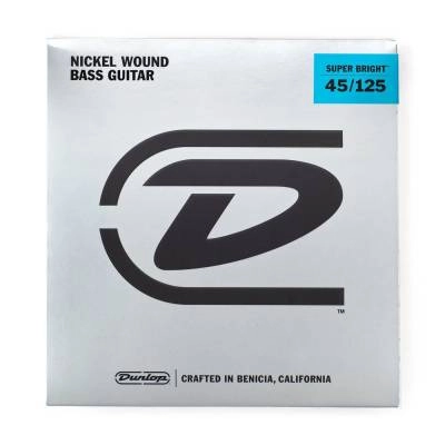 Dunlop - Electric Bass Guitar Strings - Super Bright Nickel Wound - Medium - 5-String Set