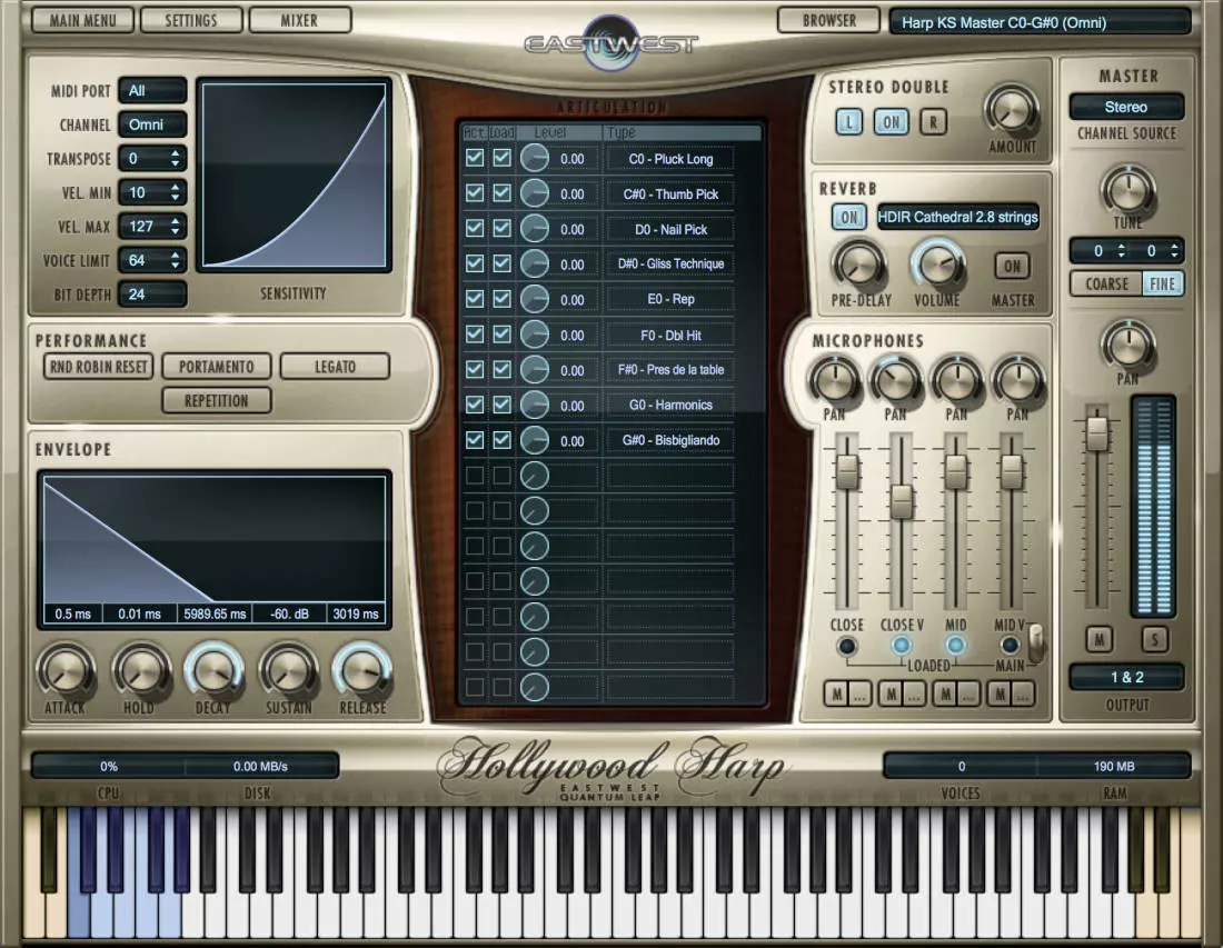 Hollywood Solo Harp Gold - Download