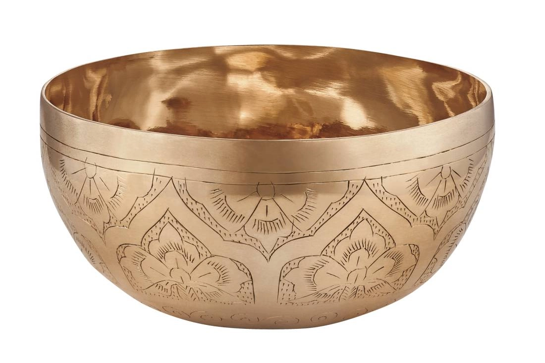 Engraved Singing Bowl, 14.5-15.5 cm, 550-650 g