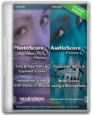 PhotoScore & NotateMe Ultimate and AudioScore Ultimate 8