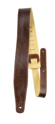 Perris Leathers Ltd - 2.5 Top Grain Italian Leather Guitar Strap - Dark Brown