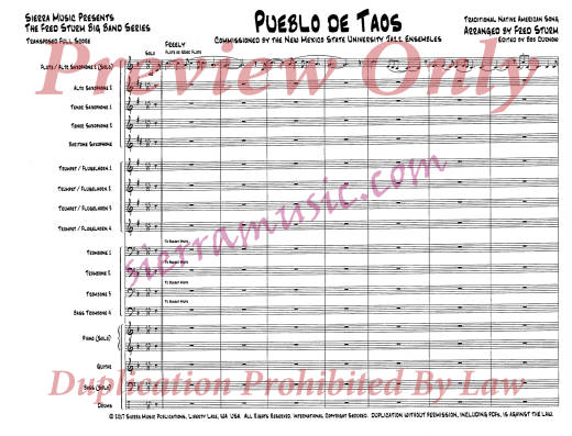 Pueblo de Taos - Traditional/Sturm - Jazz Ensemble - Gr. Advanced