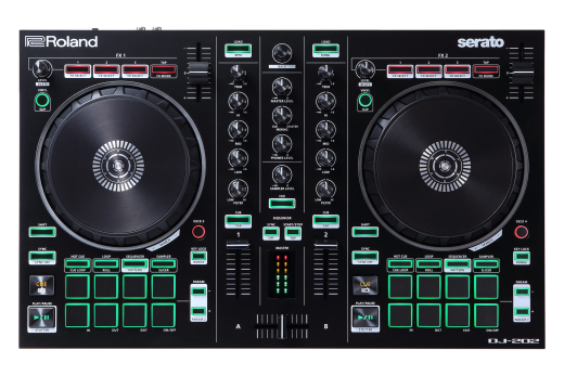 Roland - DJ-202 2-Channel Serato Intro DJ Controller