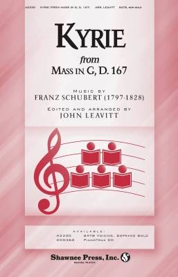 Shawnee Press - Kyrie (from Schuberts Mass in G) - Schubert/Leavitt - SATB