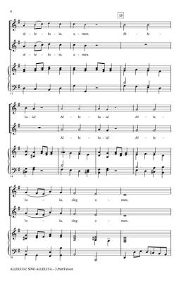 Alleluia! Sing Alleluia - Bach/Leavitt - 2pt