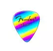 Fender - 351 Shape Graphic Picks 12-Pack - Rainbow - Heavy