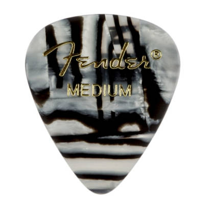 Fender - 351 Shape Graphic Picks 12-Pack - Zebra - Medium