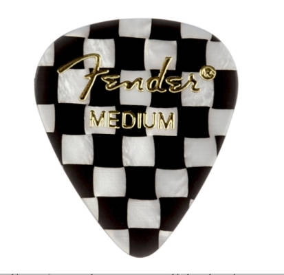 Fender - 351 Shape Graphic Picks 12-Pack - Checker - Medium