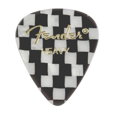 Fender - 351 Shape Graphic Picks 12-Pack - Checker - Heavy