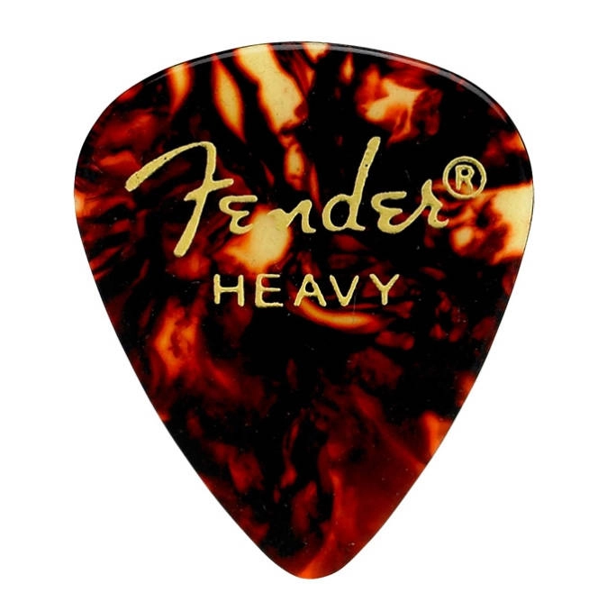 351 Shape Celluloid Picks 12-Pack, Heavy - Tortoiseshell