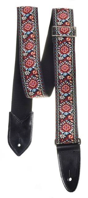 Verna Coco Red/Black Guitar Strap