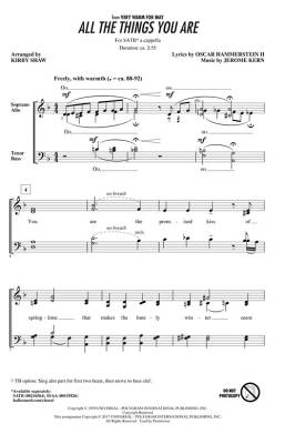 All the Things You Are - Hammerstein/Kern/Shaw - SATB