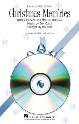 Christmas Mem\'ries - Bergman/Costa/Huff - ShowTrax CD