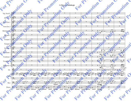 A Day at Stanhope - Yorke-Slader - Jazz Ensemble - Gr. Medium Advanced