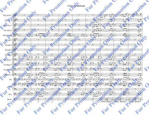 A Day at Stanhope - Yorke-Slader - Jazz Ensemble - Gr. Medium Advanced