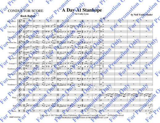 A Day at Stanhope - Yorke-Slader - Jazz Ensemble - Gr. Medium Advanced