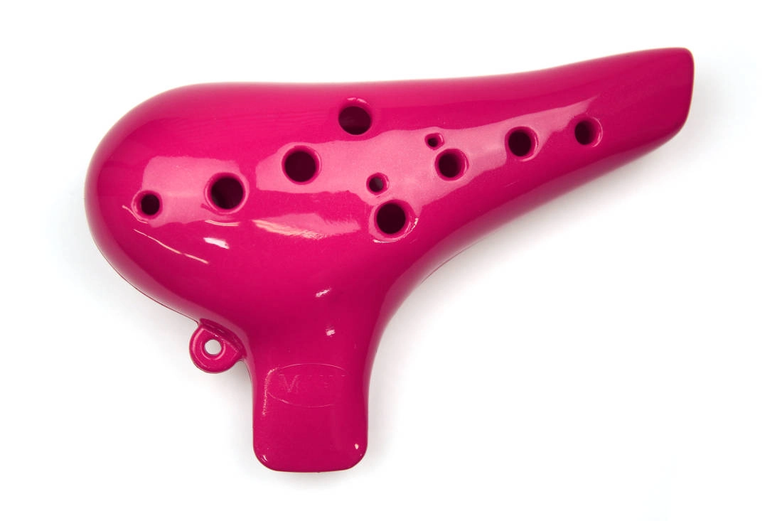 ABS 12-Hole Ocarina - Raspberry Pink
