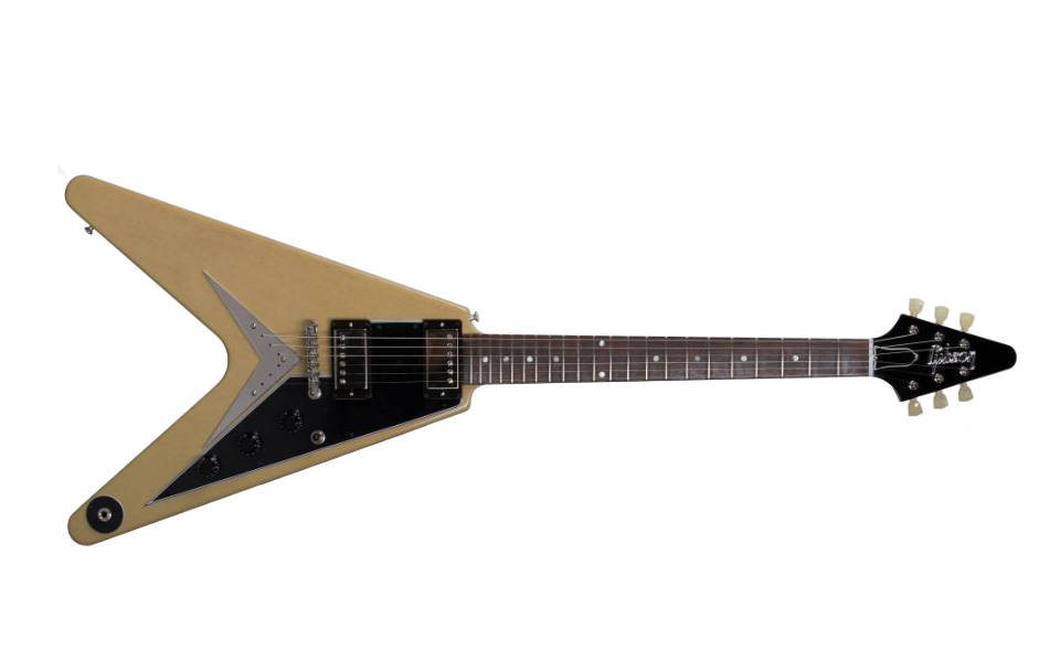 Gibson Custom Shop Flying V Mahogany TV Ltd - Yellow W/Nickel