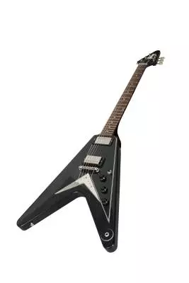Flying V Mahogany TV Ltd - Black w/Nickel Hardware