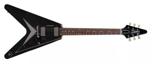 Flying V Mahogany TV Ltd - Black w/Nickel Hardware
