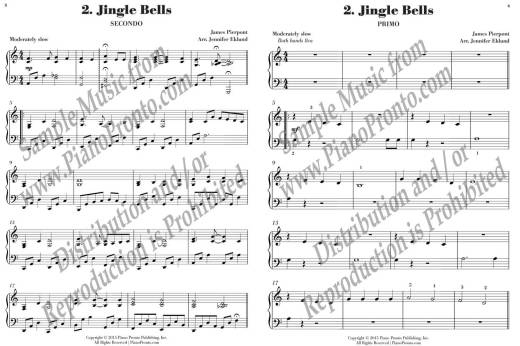 Christmas for Two - Eklund - Piano (1 Piano, 4 Hands) - Book