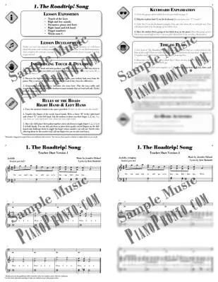 Roadtrip! To The Lake - Eklund/Skaletski - Piano - Teacher Guidebook/Duets