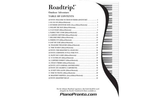 Roadtrip! Outdoor Adventure - Eklund/Skaletski - Piano - Book