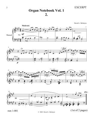 Organ Notebook 1 (Preludes & Interludes) - McIntyre - Organ - Book