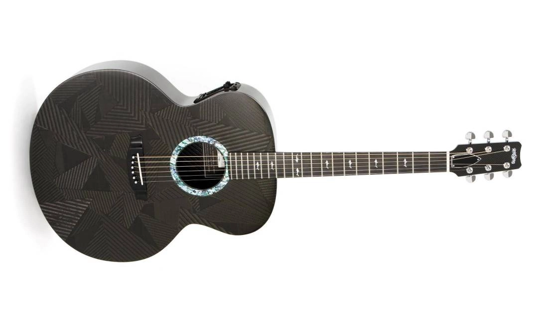 Black Ice Series Jumbo Acoustic Guitar w/Electronics