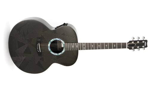Black Ice Series Jumbo Acoustic Guitar w/Electronics