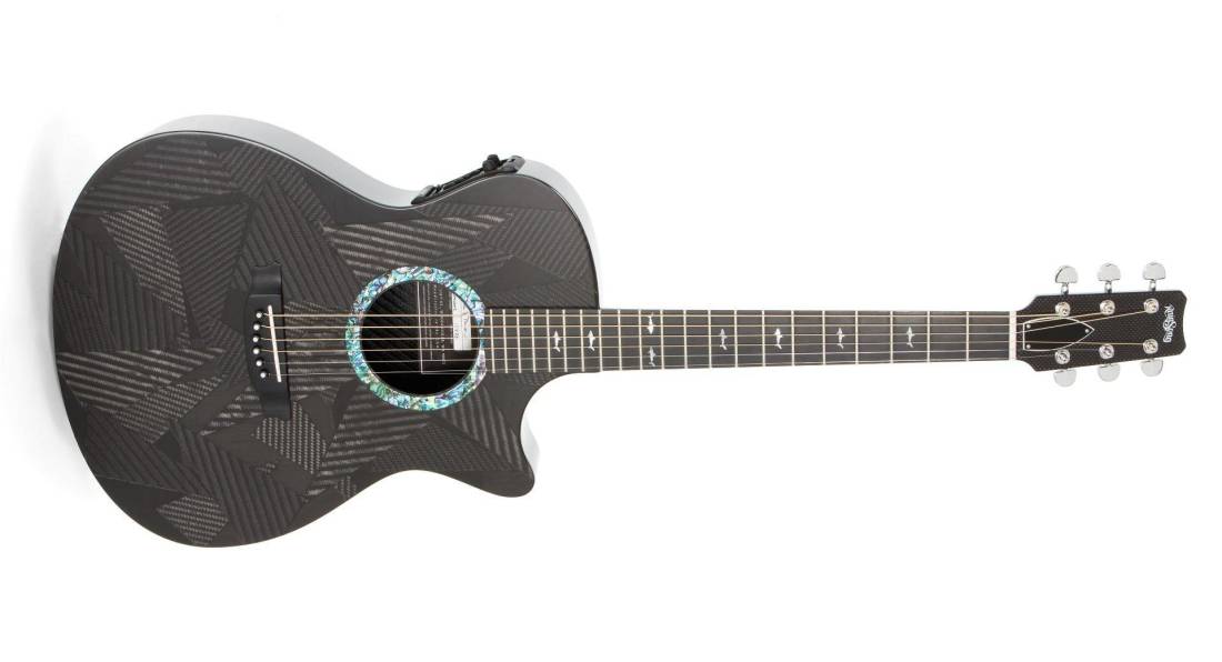 Black Ice Series OM-Body Acoustic Guitar w/Electronics