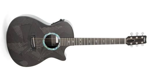 Black Ice Series OM-Body Acoustic Guitar w/Electronics