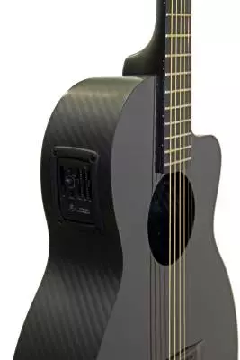Guitare acoustique parlor hybride de concert avec �lectronique
