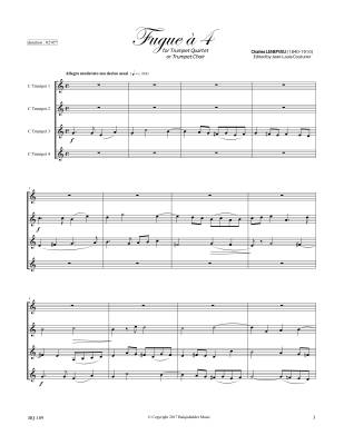 Fugue a 4 - Lenepveu/Couturier - C Trumpet Quartet/C Trumpet Choir