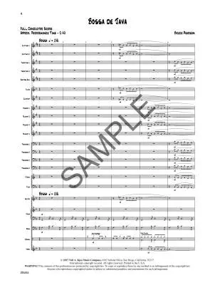Bossa de Java - Pearson - Jazz Ensemble - Gr. 2