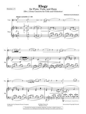 Elegy - Ranjbaran - Flute/Viola/Harp