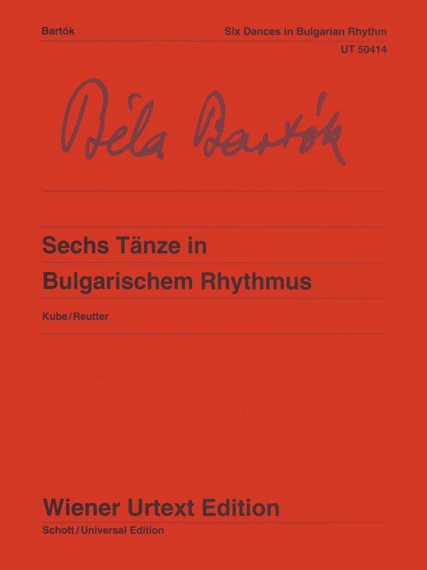 Six Dances in Bulgarian Rhythm - Bartok - Piano - Book