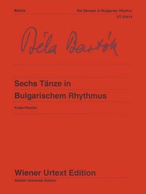 Wiener Urtext Edition - Six Dances in Bulgarian Rhythm - Bartok - Piano - Book