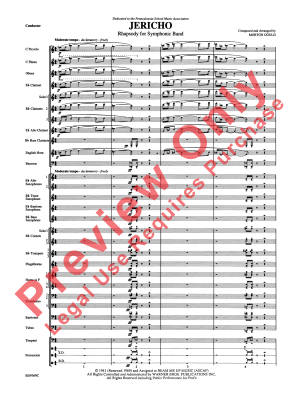 Jericho (Rhapsody for Symphonic Band) - Gould - Concert Band - Gr. 5